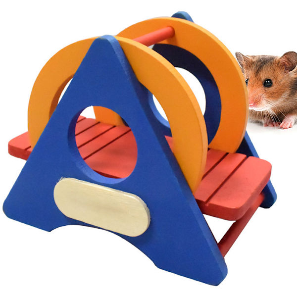 Hamstertillbehör - Regnbågsleksak - Gunga - Öka glädjen i livet
