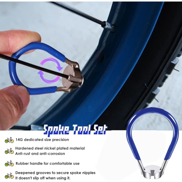 Mini cykel eger reparation værktøj, Eger nøgle, hjul center, unive