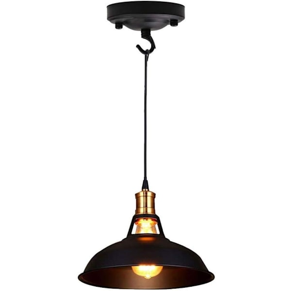Retro Lysekrone Loftsplade, Vintage Jern Loftsroset Krog Pl