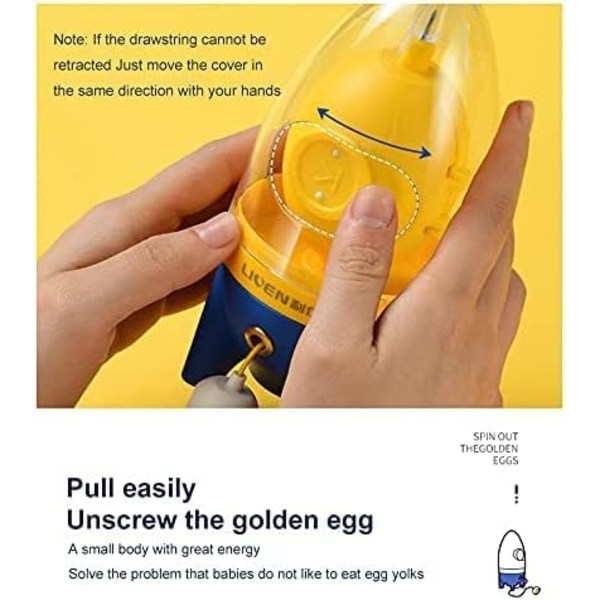 Æggeblander til små og store æg - Bærbar Golden Egg Maker -