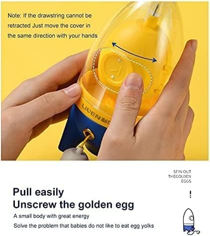 Eggeblander for små og store egg - Bærbar gyllen eggemaskin -