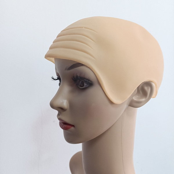 Skallet hodehår, tykk latex hodehår, hudskalle parykkhår, skallet W