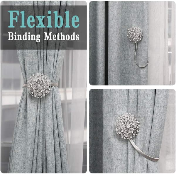 Gardinstop med magnetisk spænde, elastiske gardinstop, C