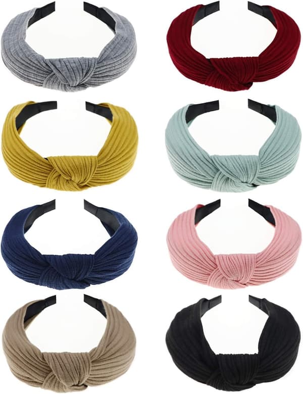 8 stk. hårbånd for kvinner Boho pannebånd elastisk pannebånd Hai