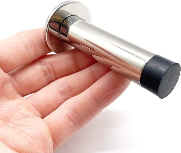 Dørstop, vægmonteret, dørstopper, kraftig, rustfri