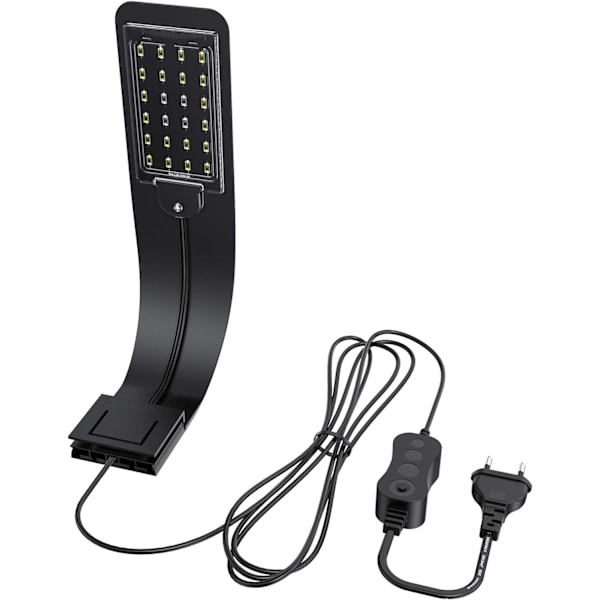 Ultra-tynd LED-lampe til små akvarier, mini akvarium klemmelampe