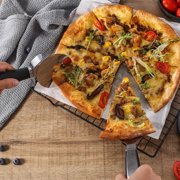 Premium pizzaskærer - Pizzaskærer i rustfrit stål af fødevarekvalitet