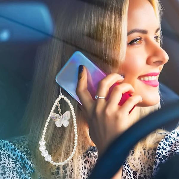 Pärlad telefonrem handledsrem bohemisk telefonberlock rem Fashi