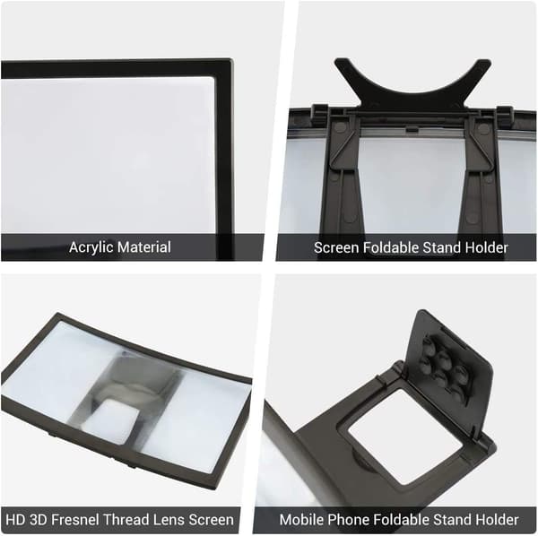Telefon skjermforstørrelse, 12\" Foldable 3D skjerm Smart Pho