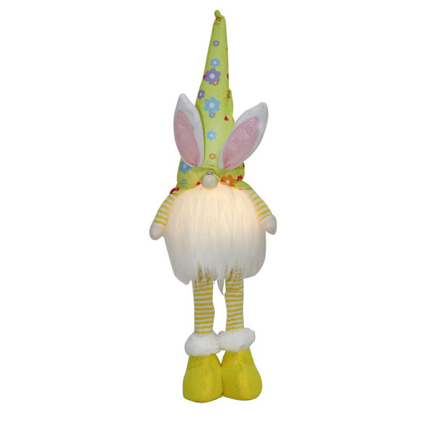 GNOME Kanin GNOME Påskhare Ljusdocka Påsk GNOME Svensk Plysch Tomte Elf Vår Påsk Samlarobjekt Figur Prydnad 1 Styck (Gul)