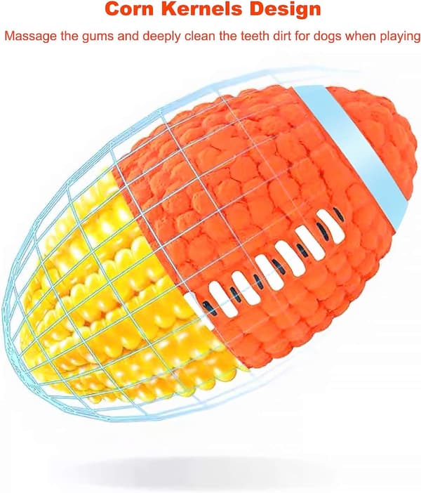 Squeaky Rugby-hundelegetøj til mellemstore og store hunde