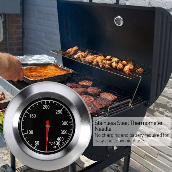 Analog termometer för grill och rökare
