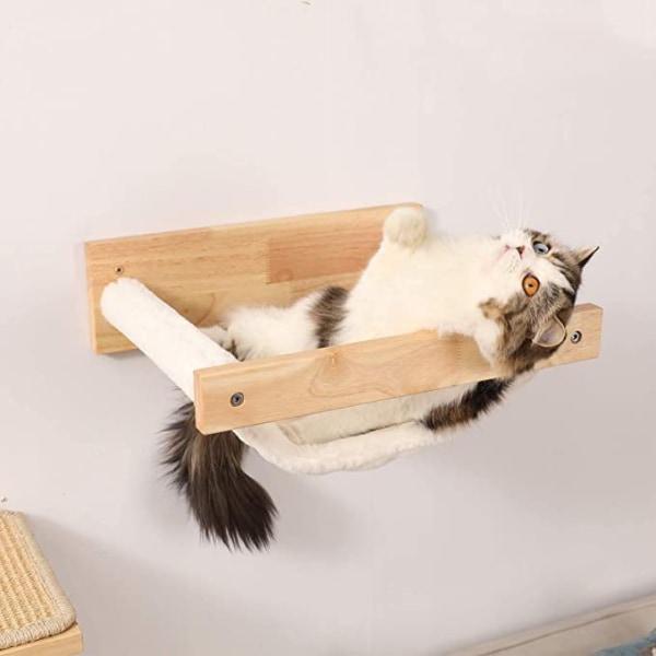 1pc Wall Mounted Cat Hammock Large Cat Shelf – Modern Beds and Pe