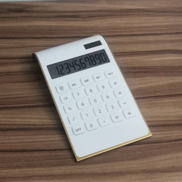 Lommeregner, slankt elegant design, kontor/hjemmeelektronik, dobbelt Po