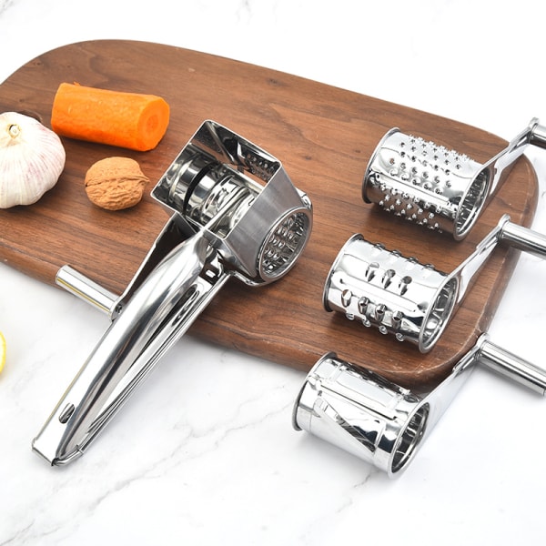 Ostehøvel - Ostekutter Slicer Shredder med 3 utskiftbare