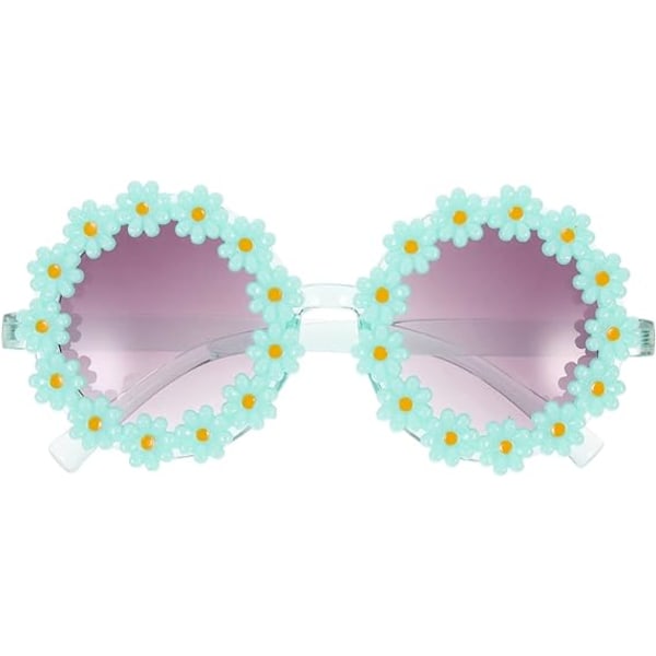 1-pack solglasögon för kvinnor, Daisy Sunflower solglasögon, ljus gr