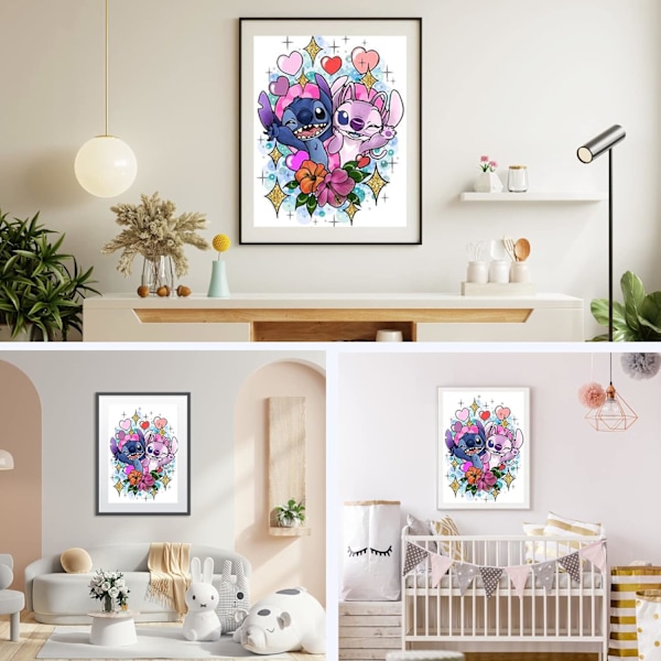 30*40CM 5D Diamantmålning Stygn, Anime Full Diamantmålning K