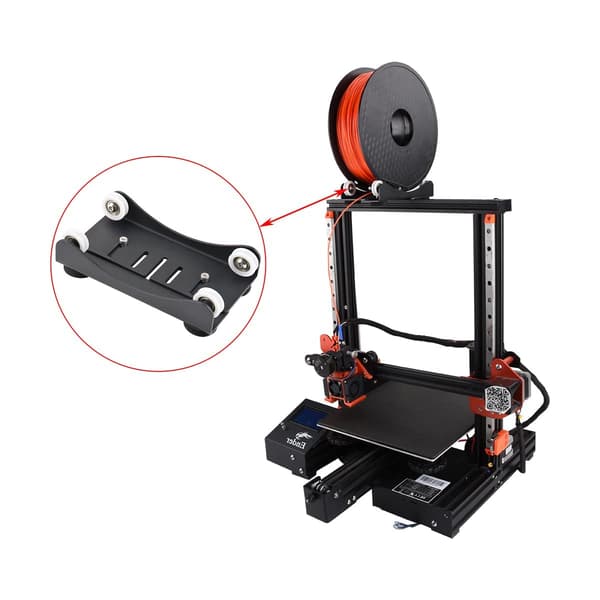 3D-skriverfilamentholder Justerbar glatt remskive Spolemontering Ho
