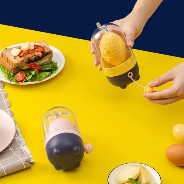 Manuell äggdragare skrambler hushåll vit äggula mixer kit