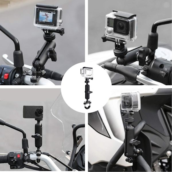 GoPro-kamera cykel/motorcykelhållare, universell 360 graders session
