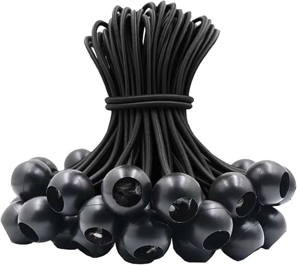 30 stk. strikkstrammer, gummistrammer med elastisk ball for