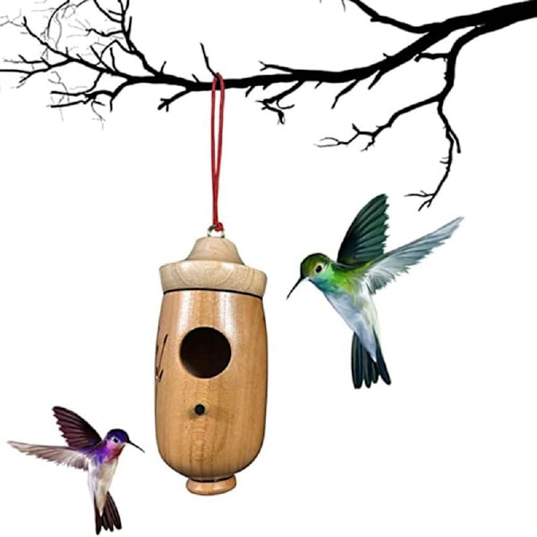 Kolibrin talo, uusi puinen kolibrin talo Wren Swallowille