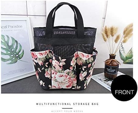 Mesh Beach Bag, Mesh Beach Tote Bag Dusch Organizer Hängande Badkar