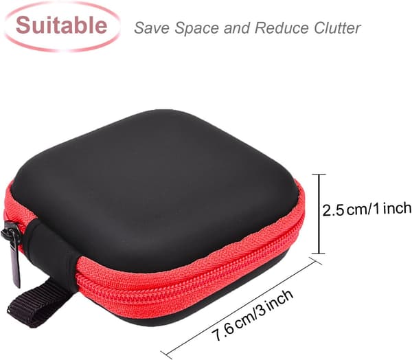 7 Stykker Øreprop Øretelefon Headset Hovedtelefon Etui Mini Opbevaring