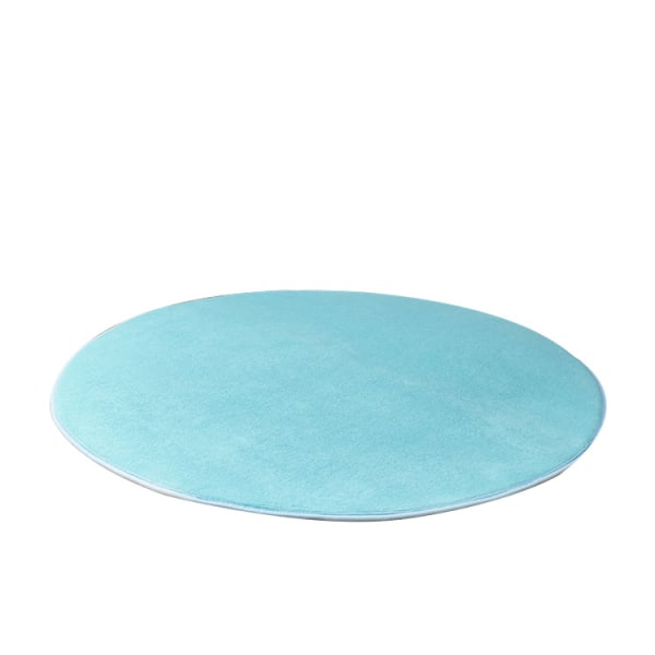Tatami måtter, runde stuetæpper, skridsikre måtter til soveværelset (1 stk 80*80 cm havblå)