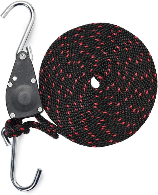 1/4\" Repfjäder 2-delad växtlampa spärrhake justerbar rep