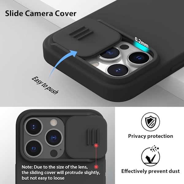 iPhone 13 Pro fodral med kameraskydd - CamShield Silky Liquid Sil