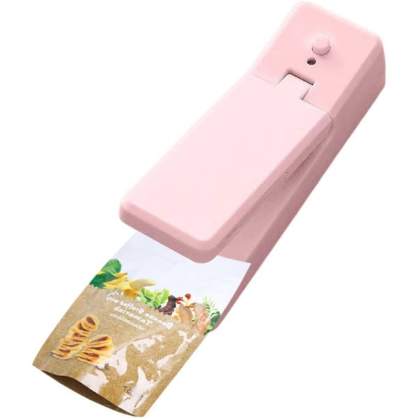 1 stk. Pink Mini Genopfyldelig Pose, Hjemmesnack Varmeforsegler, Håndholdt He