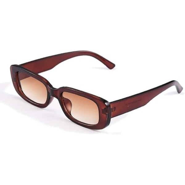 Lange rektangulære solbriller til kvinder UV400 beskyttelse Vintage Dr