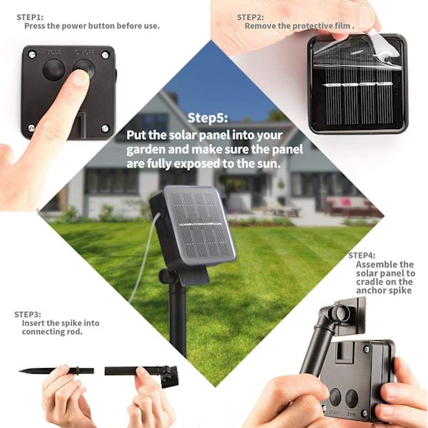 Varmvit Guirlande Lumineuse Exterieur Solaire, [2-pack]