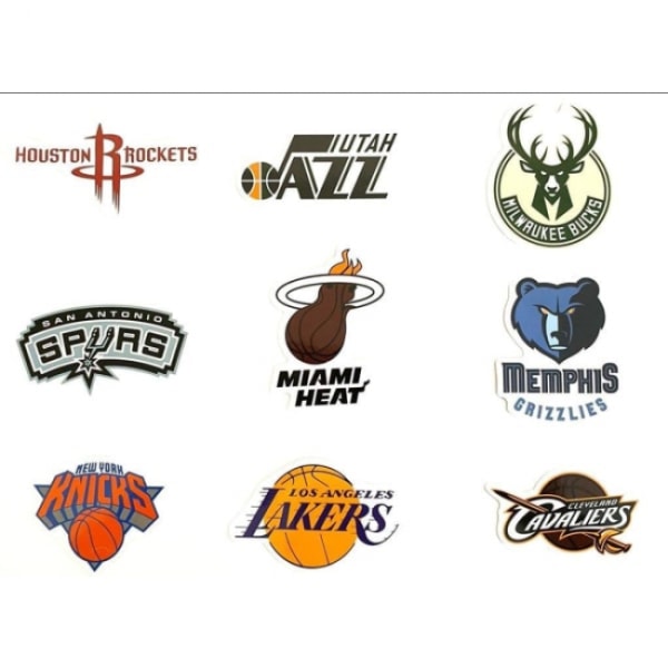 NBA-klistremerker (50 ark) NBA-basket for smarttelefoner, sykler