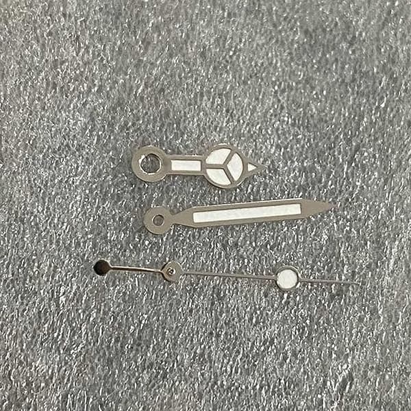 NH35/36/4R/7S Sølv Kant Urvisere Tre Pin Pointer med Grøn