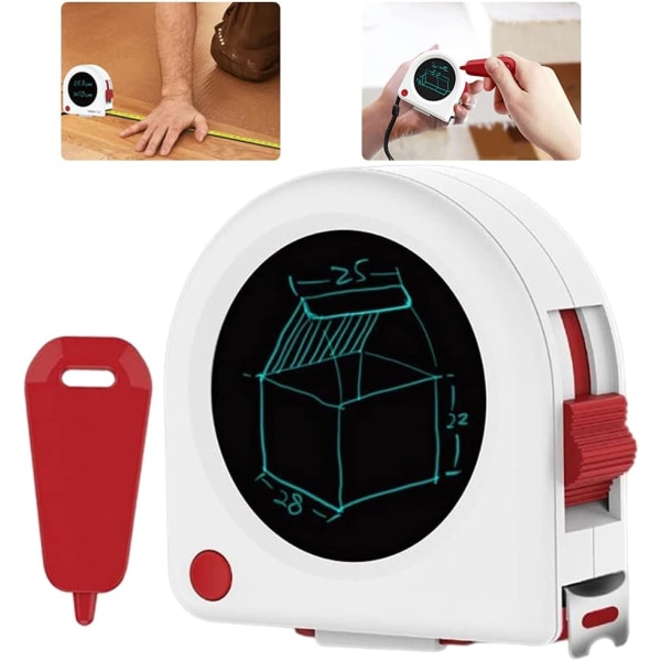 5M Måttband 5M Retractable Precision Band med LCD-display fo