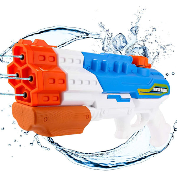 Vattenpistol Spruta 4 Munstycken Hög Kapacitet 1200cc Vattenpistol 30