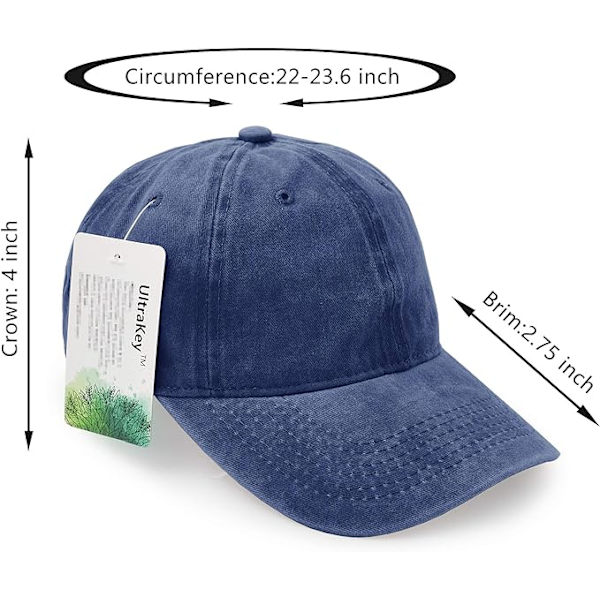 Baseball Cap, Vasket Bomuld Sport Justerbar Udendørs Peaked Cap，N