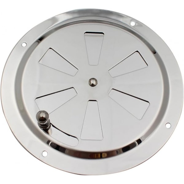 1 stk 5 tommer rund luftventilgitter, justerbare ventilationsåbninger, rustfrit stål