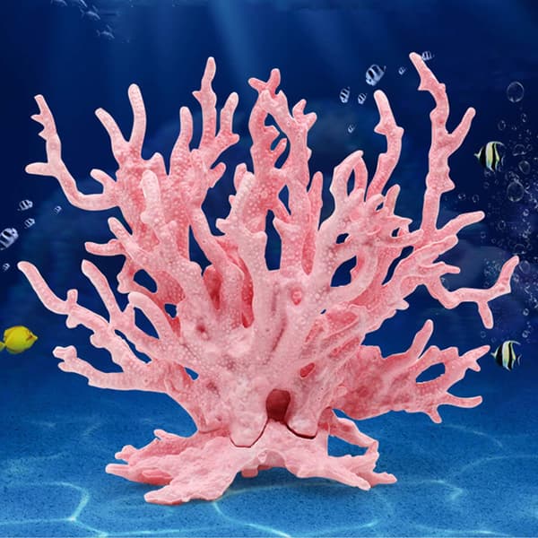 Kunstig akvarium korallpynt plast fisketank planter dekor
