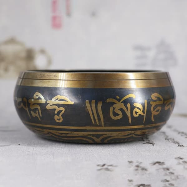 Tibetansk syngeskål - 8 cm sort