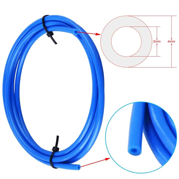 5 st blå PTFE Teflon-rör (1 meter) och 10 st PC4-M6-kopplingar