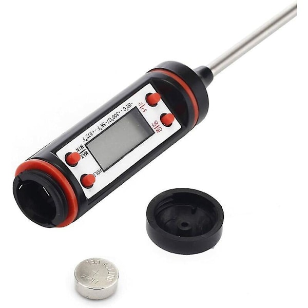 Kökstermometer Digital Kötttermometer Med Rostfritt Lång