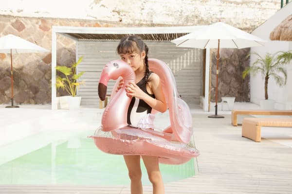 Svømmepølsstol, svømmering, oppustelig svømmering, pool float