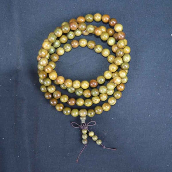 Luonnon santelipuun buddhalainen Buddha-puuhelmi tikku solmu miesten rannekoru