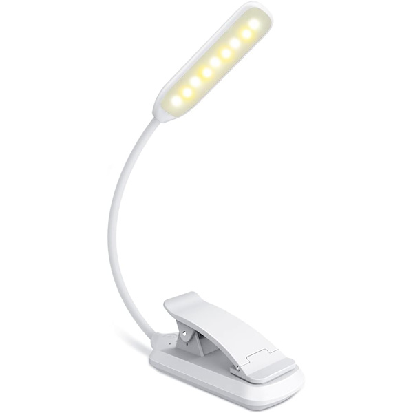 9 LED-læselamper, genopladelige læselamper med 3 lysstyrker