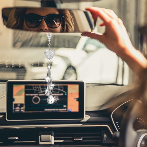 Bling-autoriipus Diamond Crystal -auton taustapeilikoruauto