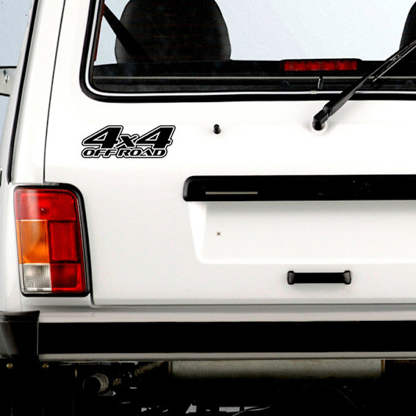 4X4 All Terrain Off Road -tarrat, 2 kpl pakkaus autoon (musta)
