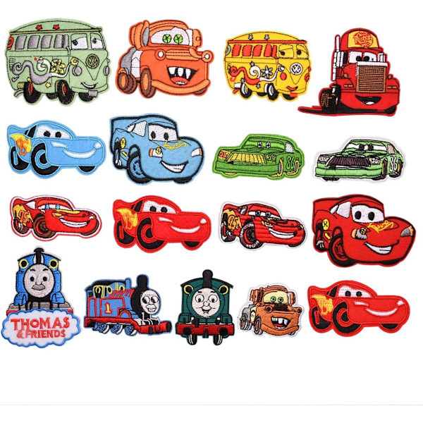 Silitys- tai ommeltavat laastarit bussiin, urheiluautoon, paloautoon, ch
